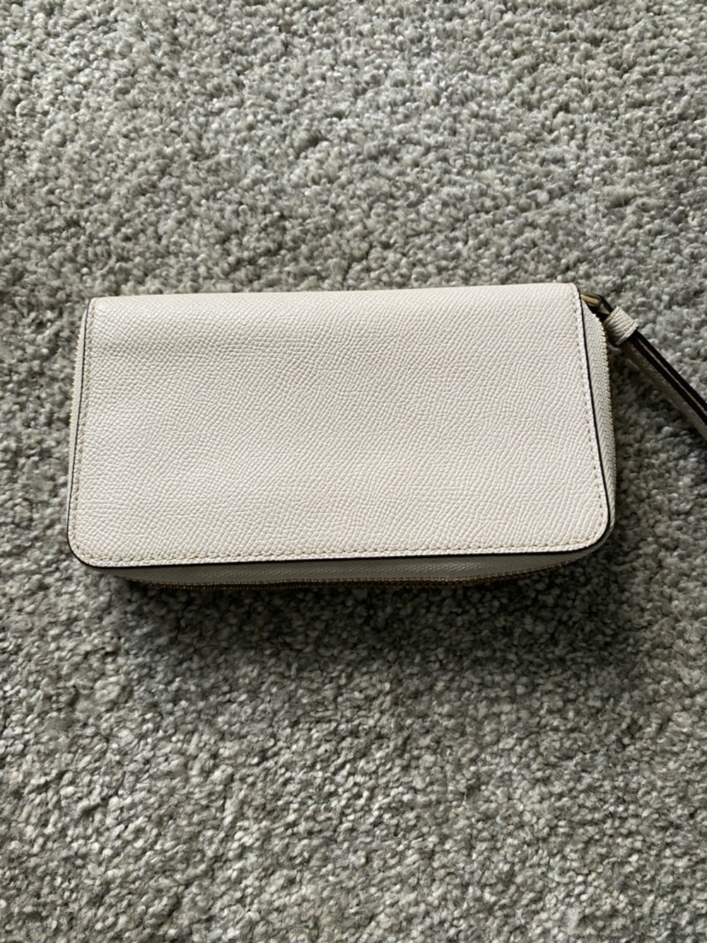 Coach Chalk Pebbled Leather Zip-Around Wristlet - Picture 4 of 4